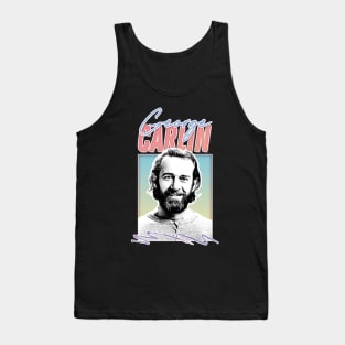 George Carlin / Retro Style Aesthetic Design Tank Top